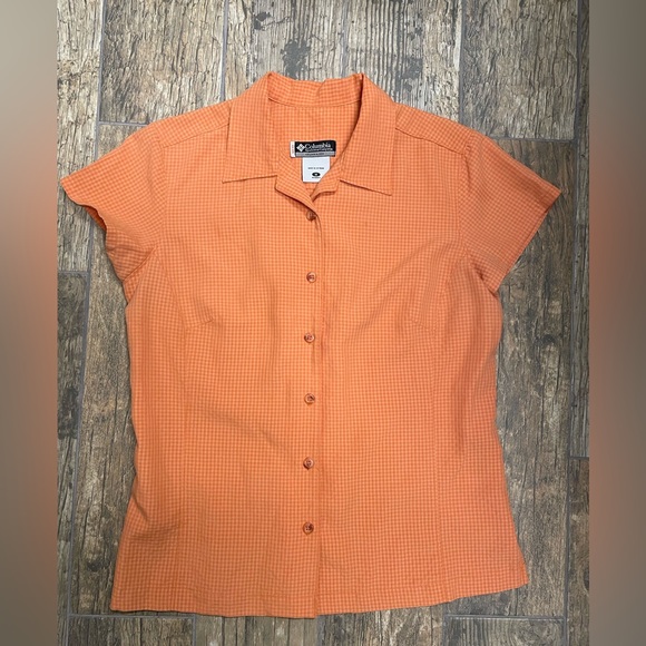 Columbia Short Sleeve Button down, XCB, EUC - Picture 1 of 6